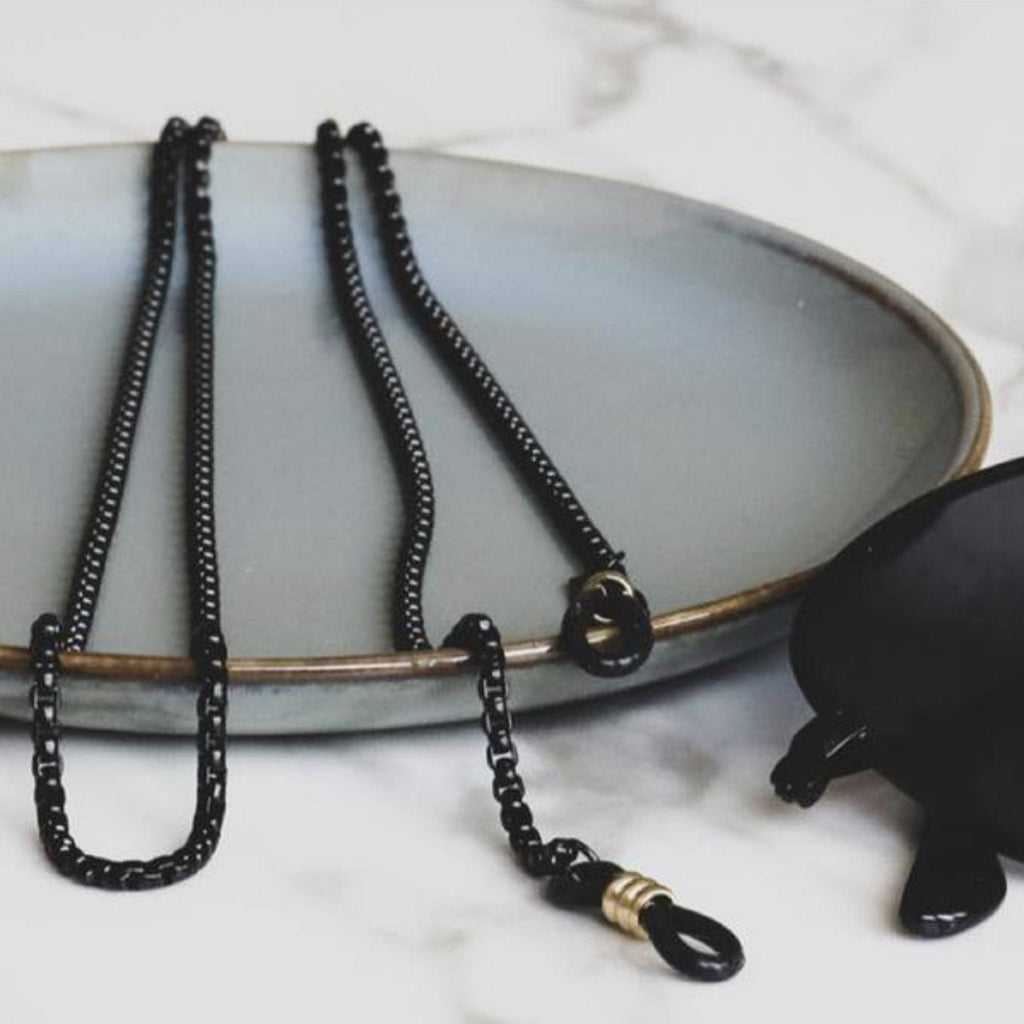 Glasses Chain | Mister Black Medium - Sunny Cords - Coco Blue