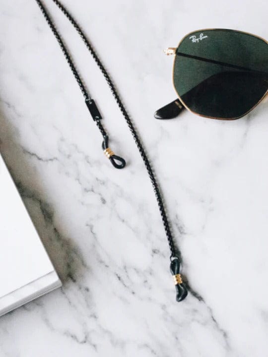 Glasses Chain | Mister Black Medium - Sunny Cords - Coco Blue