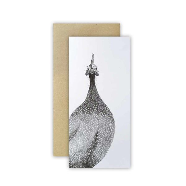 Guinea Fowl Card - Cathy Hamilton - Coco Blue