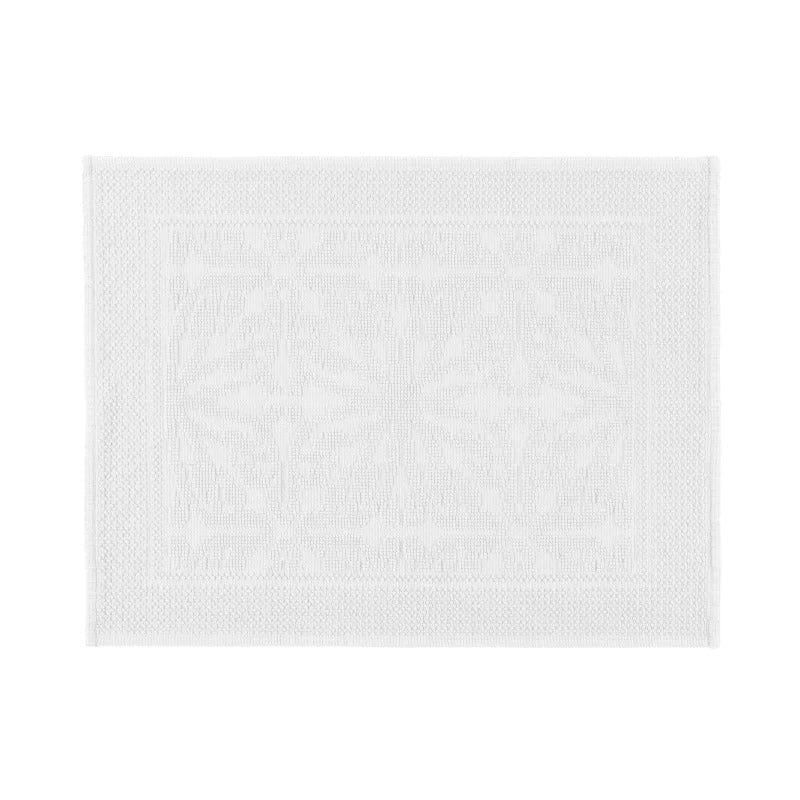 Hamman Bath Mat | White 60X80 - Coco Blue - Coco Blue