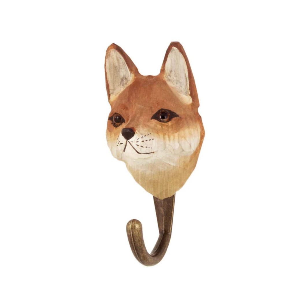Hand Carved Animal Hooks - Wildlife Garden - Coco Blue