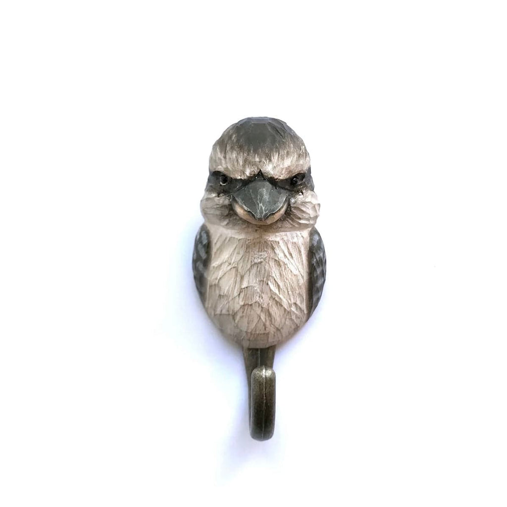 Hand Carved Animal Hooks - Wildlife Garden - Coco Blue
