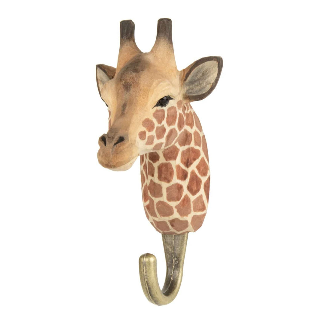 Hand Carved Animal Hooks - Wildlife Garden - Coco Blue