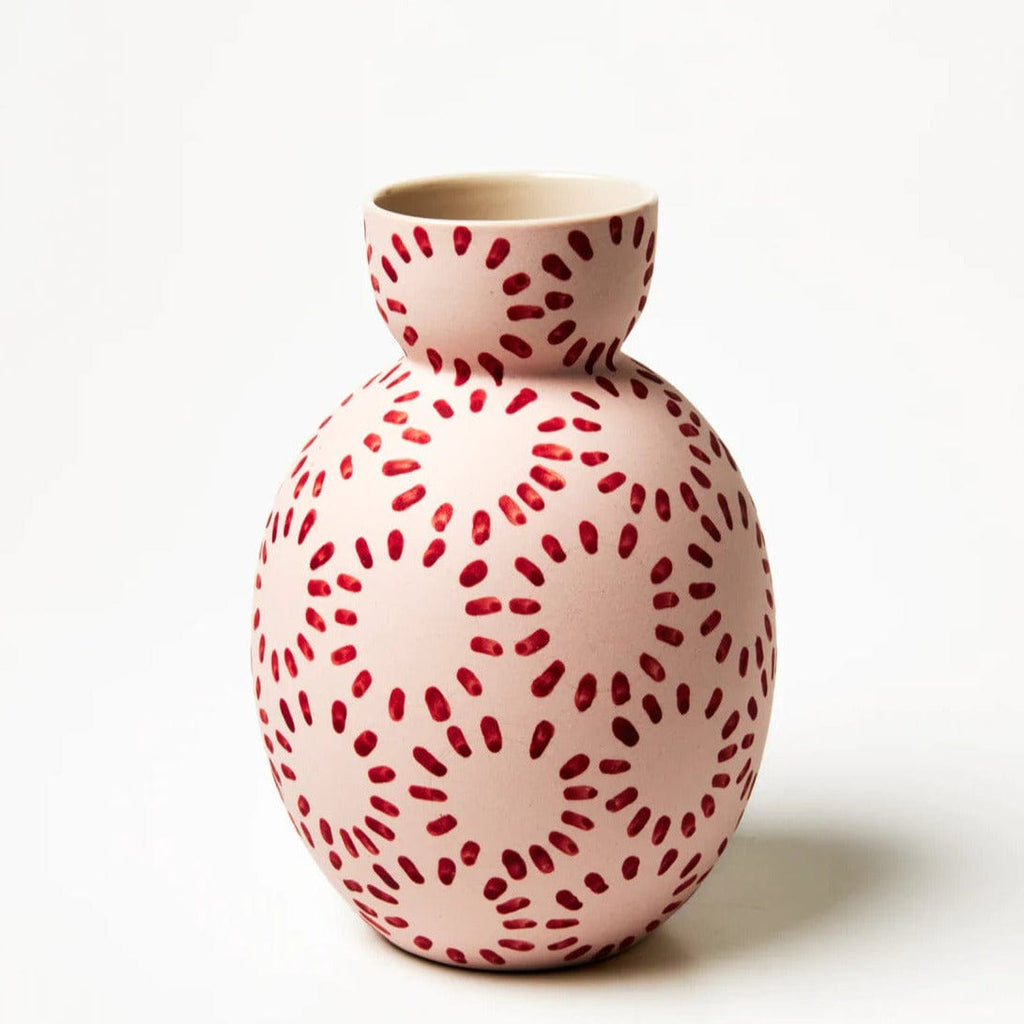 Happy Vase | Circle Flower Pink - Jones & Co - Coco Blue