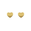 Heart Stud Earrings | Yellow Gold - Linda Tahija - Coco Blue