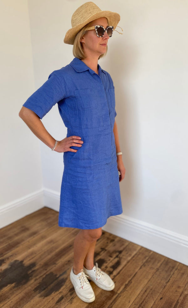 Hepburn Dress | Indigo - Alessandra - Coco Blue