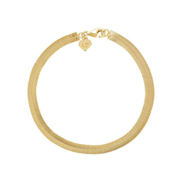 Herringbone Chain Bracelet | Gold - Linda Tahija - Coco Blue