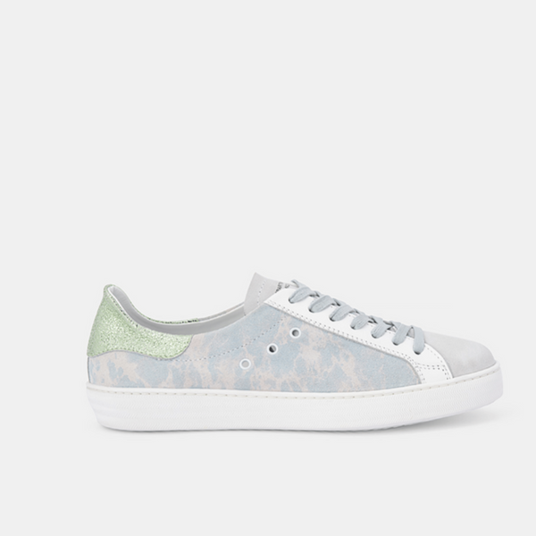 Indiana Sneaker | Powder Blue Marble - Dept. Of Finery - Coco Blue