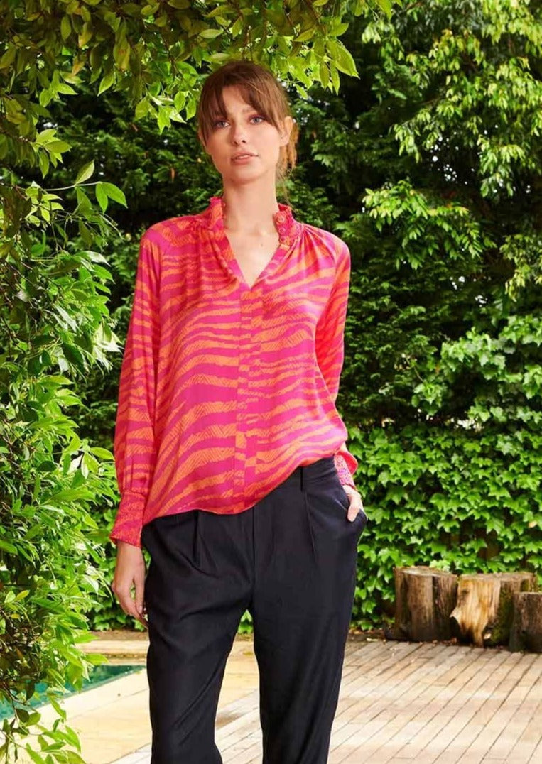 Kira Wildling Silk Blouse - The Dreamer Label - Coco Blue
