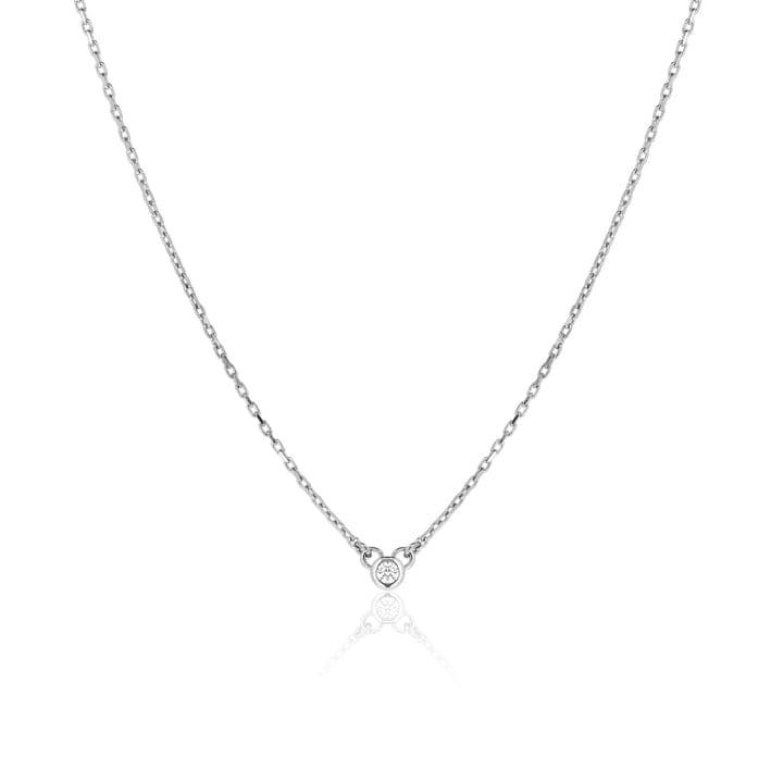 Legacy Diamond Necklace | 9k White Gold - Linda Tahija - Coco Blue