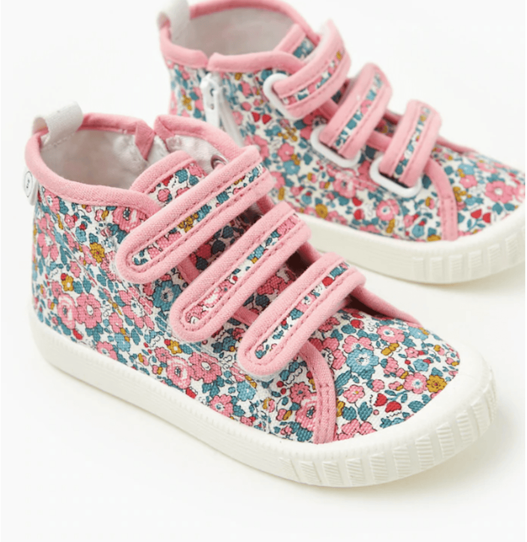 Liberty Billie Canvas Shoes | Betsy Ann - Walnut - Coco Blue