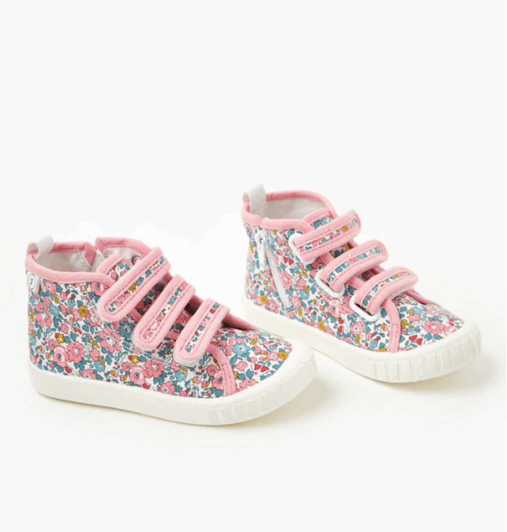 Liberty Billie Canvas Shoes | Betsy Ann - Walnut - Coco Blue