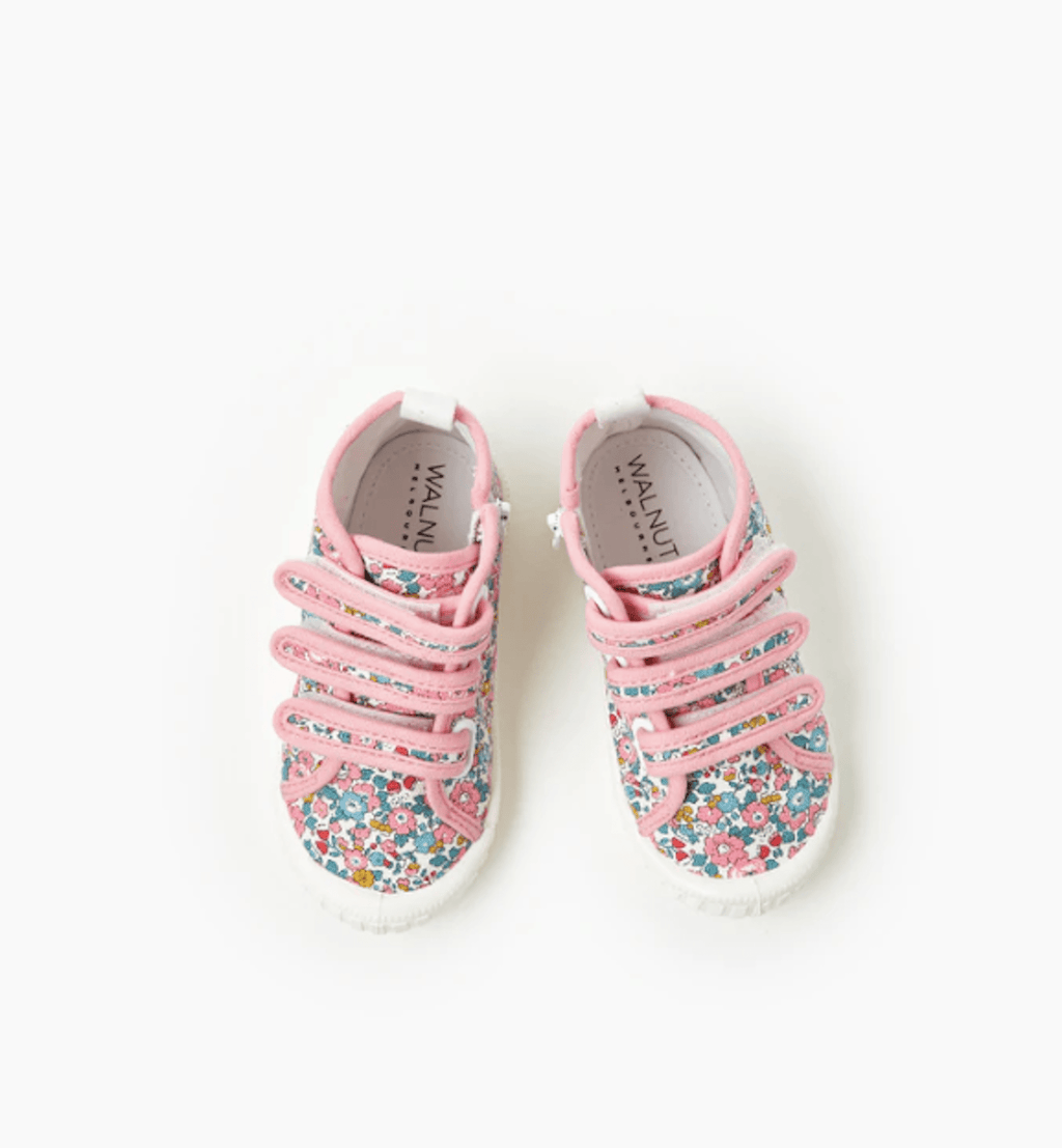 Liberty Billie Canvas Shoes | Betsy Ann - Walnut - Coco Blue