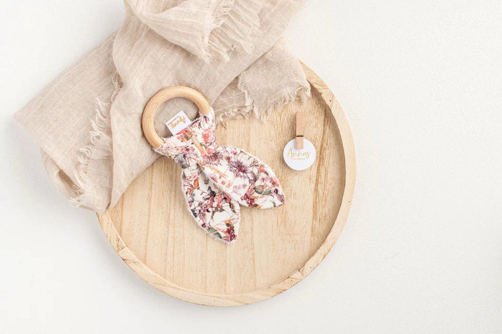 Liberty Bunny Teether - Annas of Australia - Coco Blue