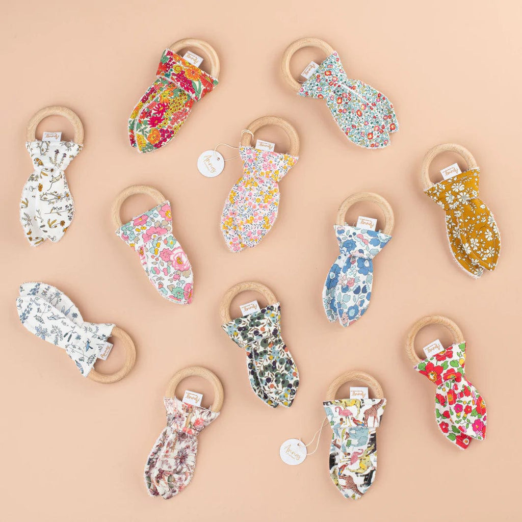 Liberty Bunny Teether - Annas of Australia - Coco Blue