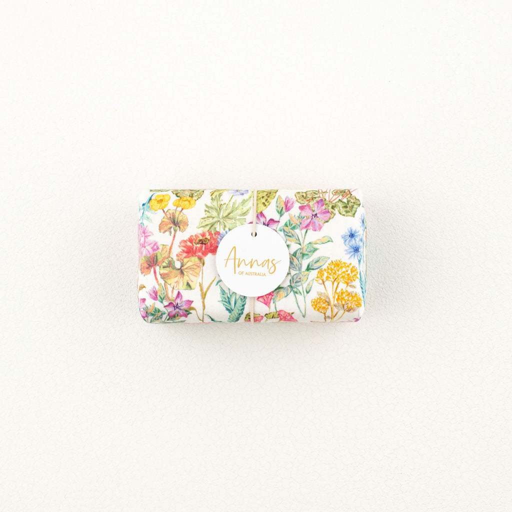 Liberty Fabric Wrapped Soap - Annas of Australia - Coco Blue