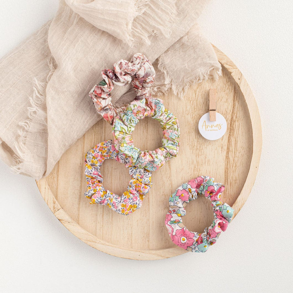 Liberty Mini Scrunchie Set - Annas of australia - Coco Blue