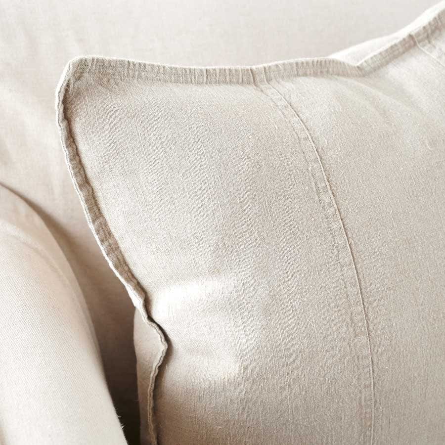 Luca Linen Cushion | Natural | 40x60 - Eadie - Coco Blue