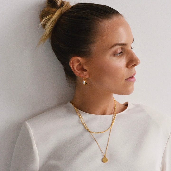 Lunar Necklace | Yellow Gold - Linda Tahija - Coco Blue