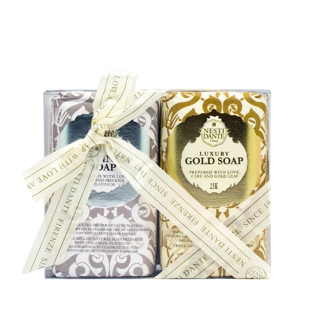 Luxury Platinum & Gold Soap Set - Nesti Dante - Coco Blue