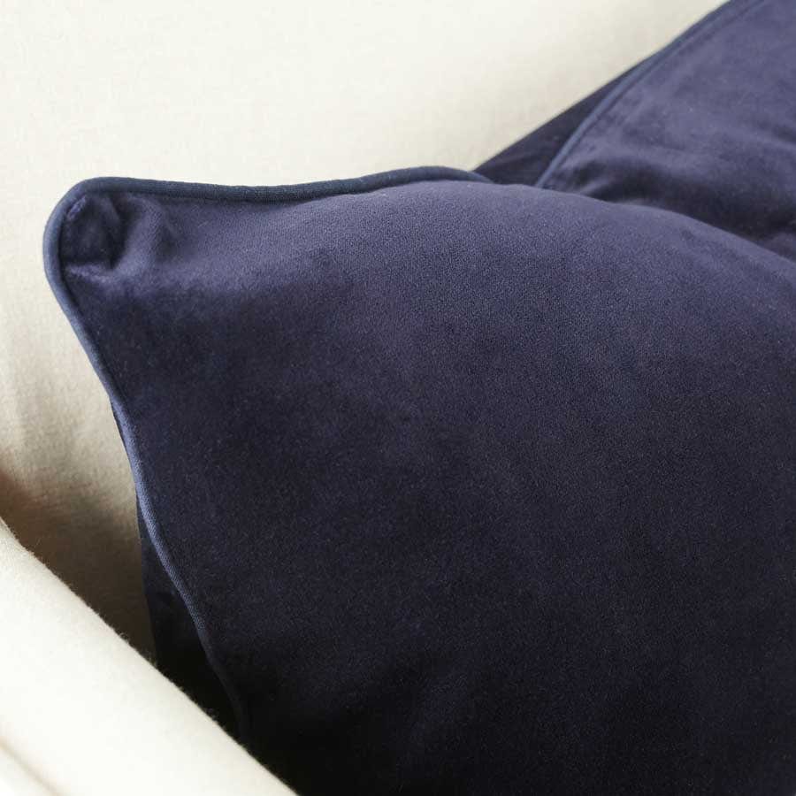 Lynette Velvet Cushion | Navy - Eadie - Coco Blue