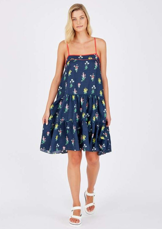 Madeline Dress | Navy Floral | Last one size M - Alessandra - Coco Blue