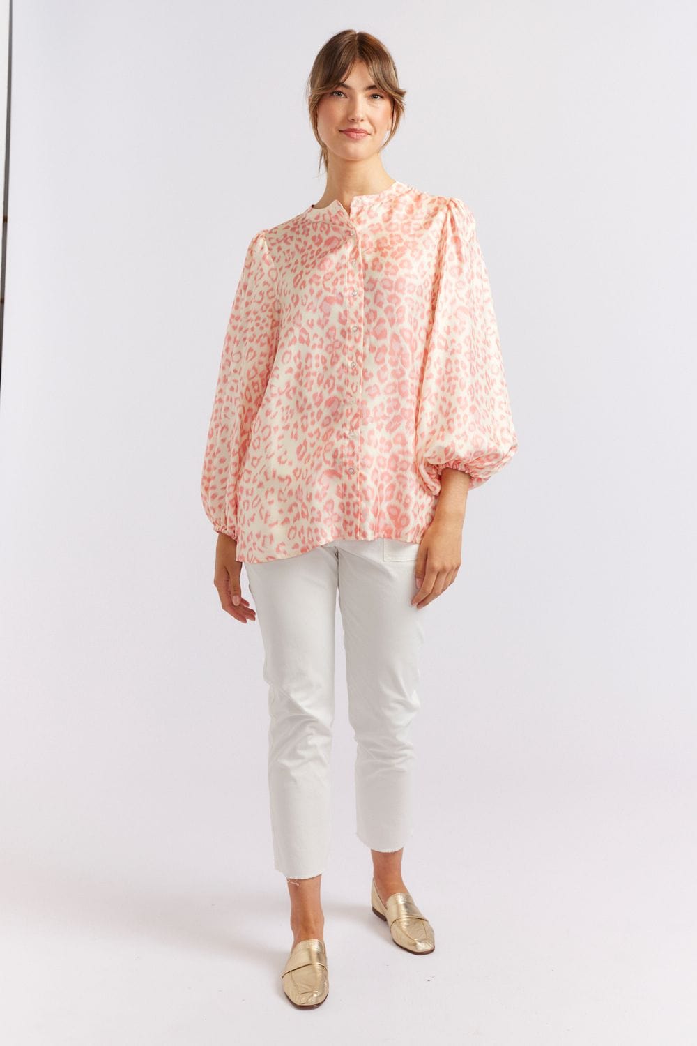 Magnonlia Shirt | Pink Animal Print - Alessandra - Coco Blue