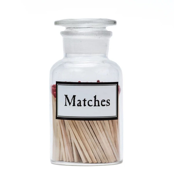 Matches in Apothecary Jar | Clear - Plain & Simple - Coco Blue
