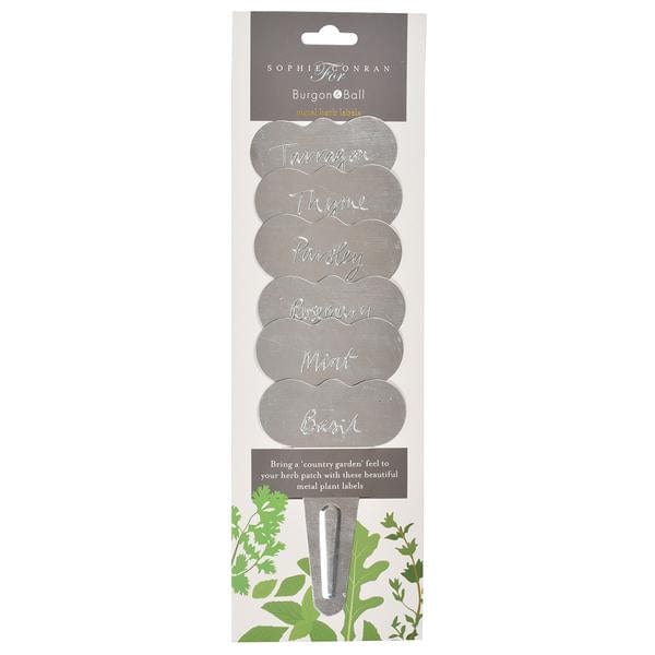 Metal Herb Labels - Burgon & Ball - Coco Blue