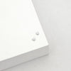 Micro Heart Stud Earrings | Silver - Linda Tahija - Coco Blue