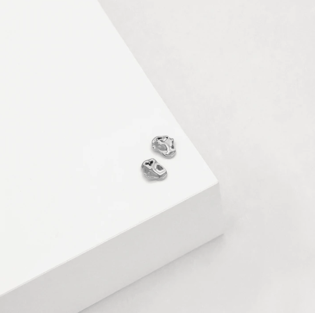 Morph Stud Earrings | Silver - Linda Tahija - Coco Blue