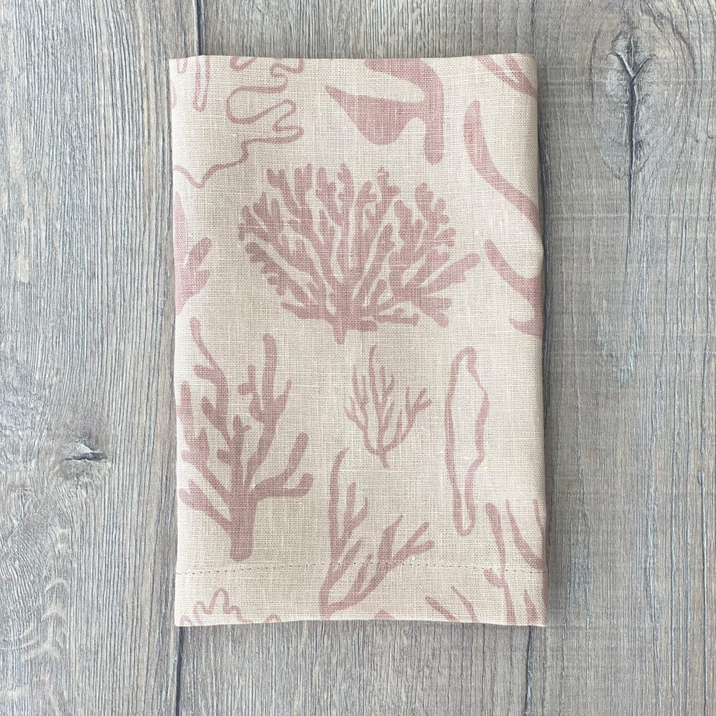 Napkin Set | Coral Sea | Pink - Bright Threads - Coco Blue