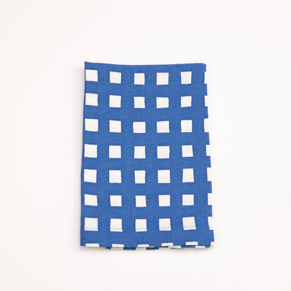 Navy Gingham Napkins - Bright Threads - Coco Blue