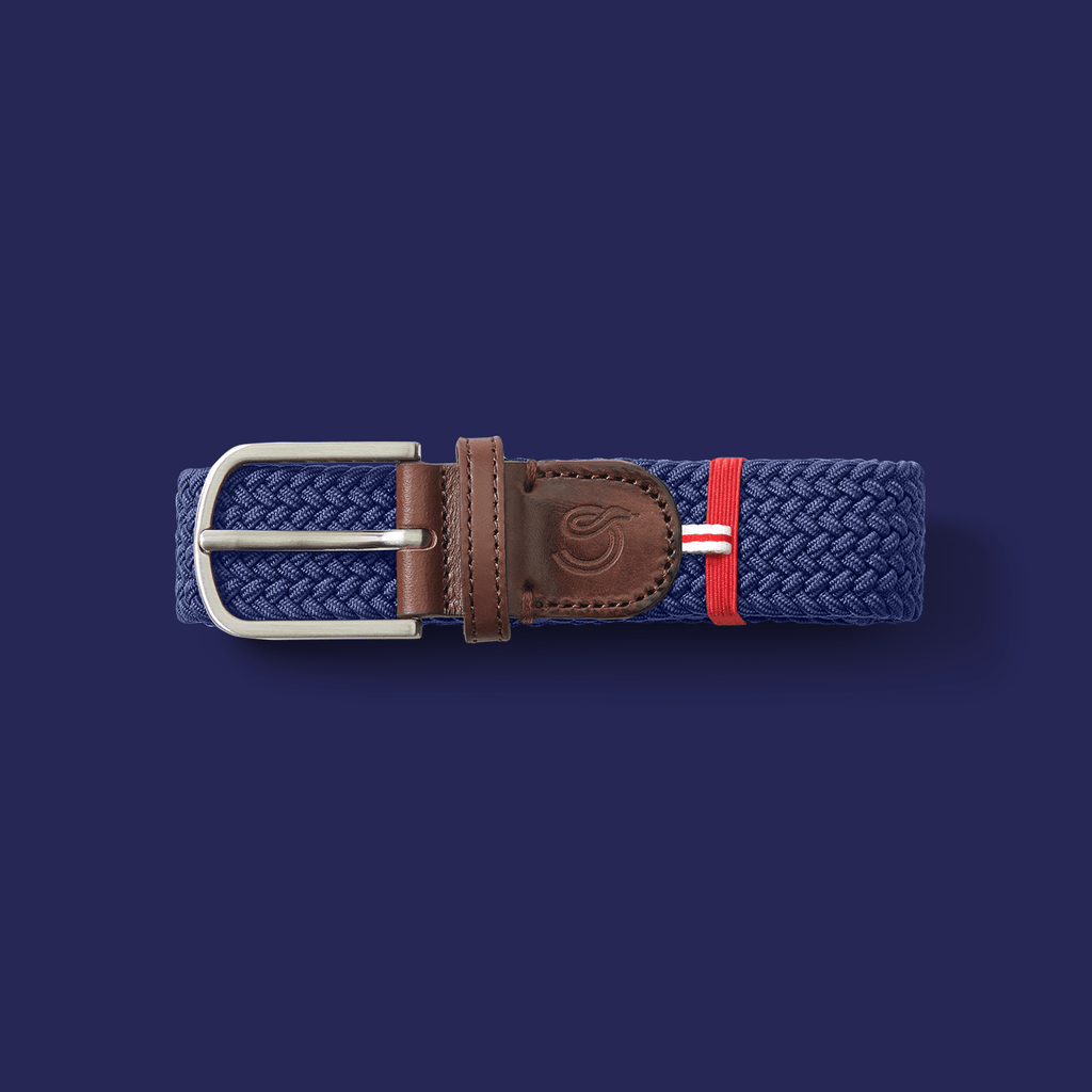 Petite Unisex Stretchable Belt | Paris - La Boucle - Coco Blue