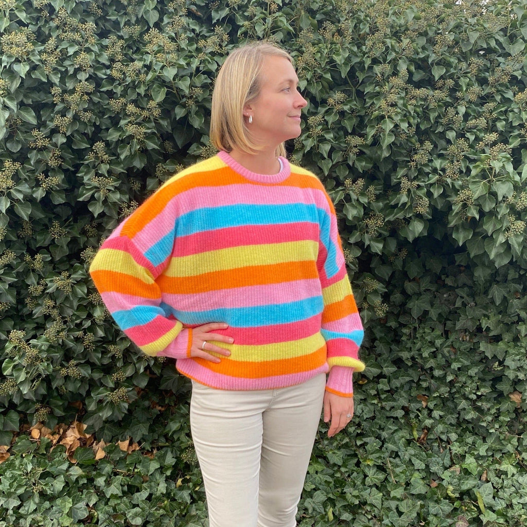 Quayside Sweater | Rainbow - Alessandra - Coco Blue