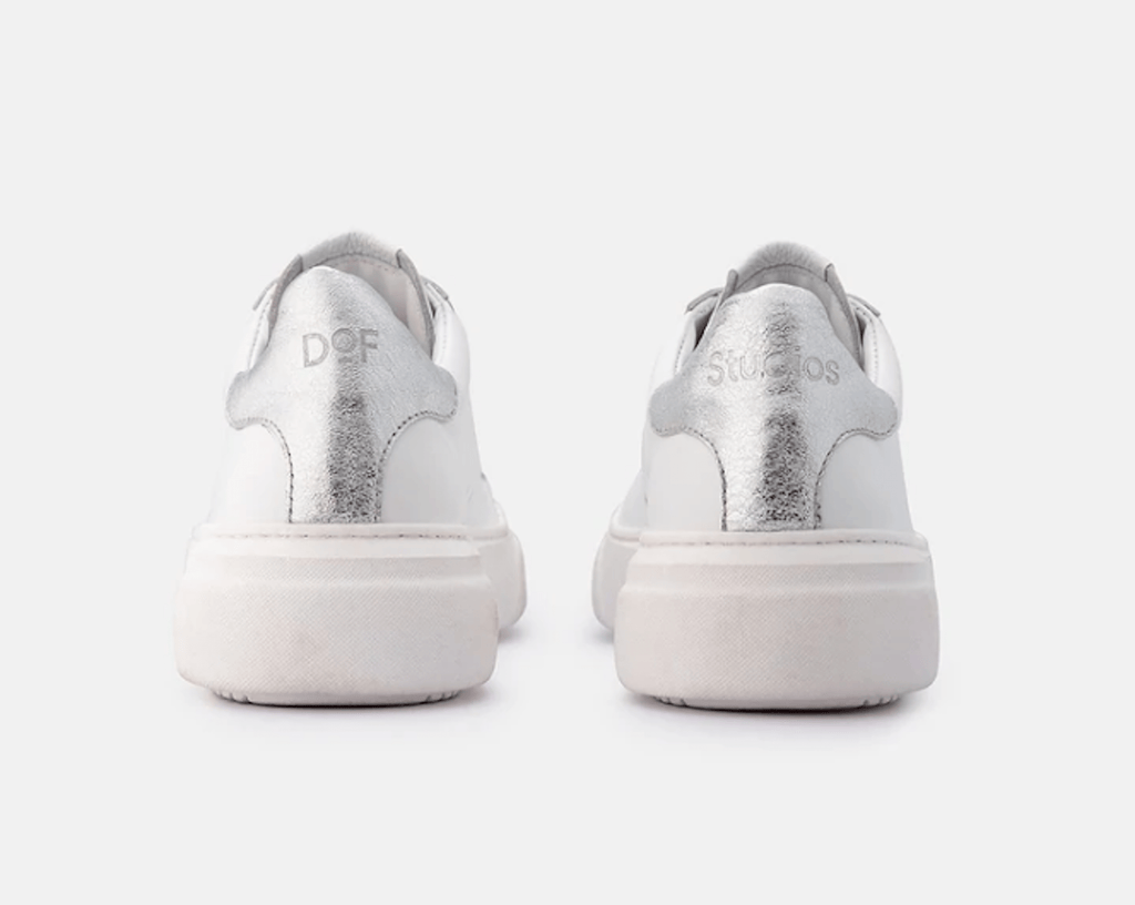 Sofia Sneaker | Bianco/Silver - Dept. of Finery - Coco Blue