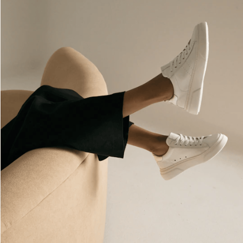 Sofia Sneaker | Bianco/Silver - Dept. of Finery - Coco Blue