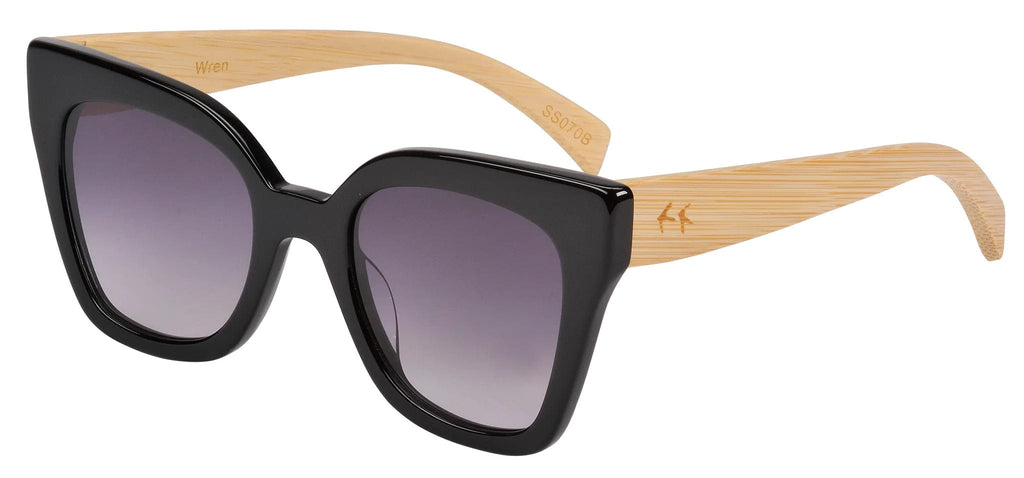 Sunglasses | Wren | Black - Sticks & Sparrow - Coco Blue