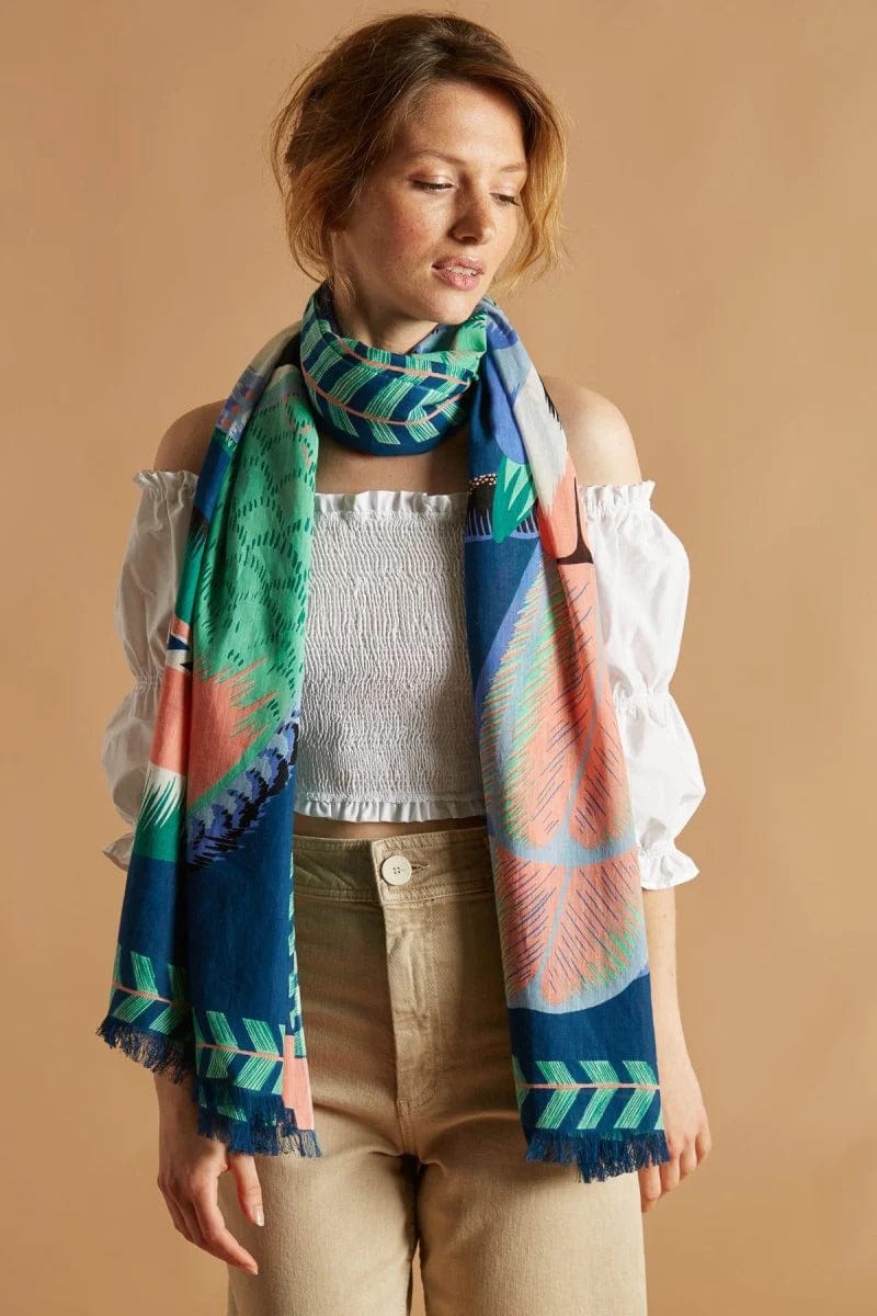 Toucan Scarf | Emerald - Inoui Editions - Coco Blue