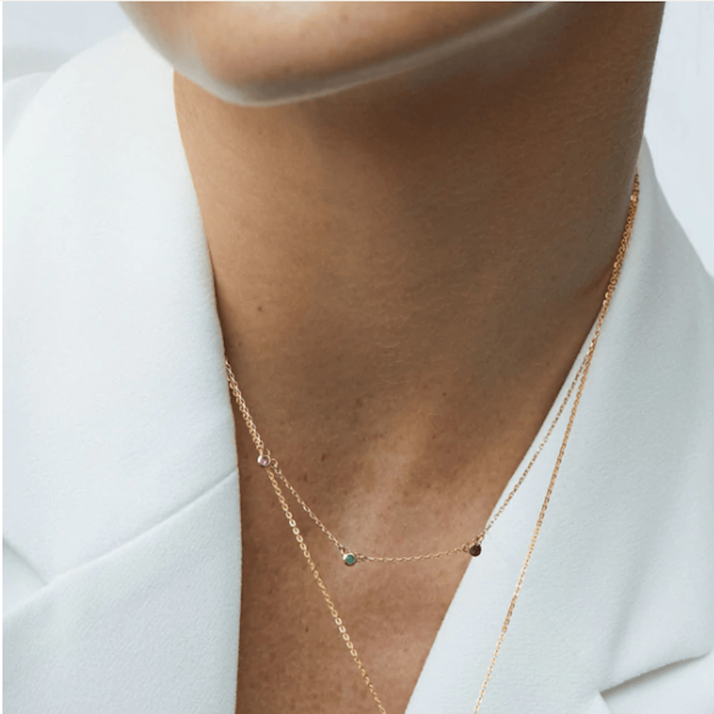 Trilogy Satellite Necklace | Silver - Linda Tahija - Coco Blue