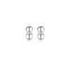 Twin Stud Earrings | Silver - Linda Tahija - Coco Blue