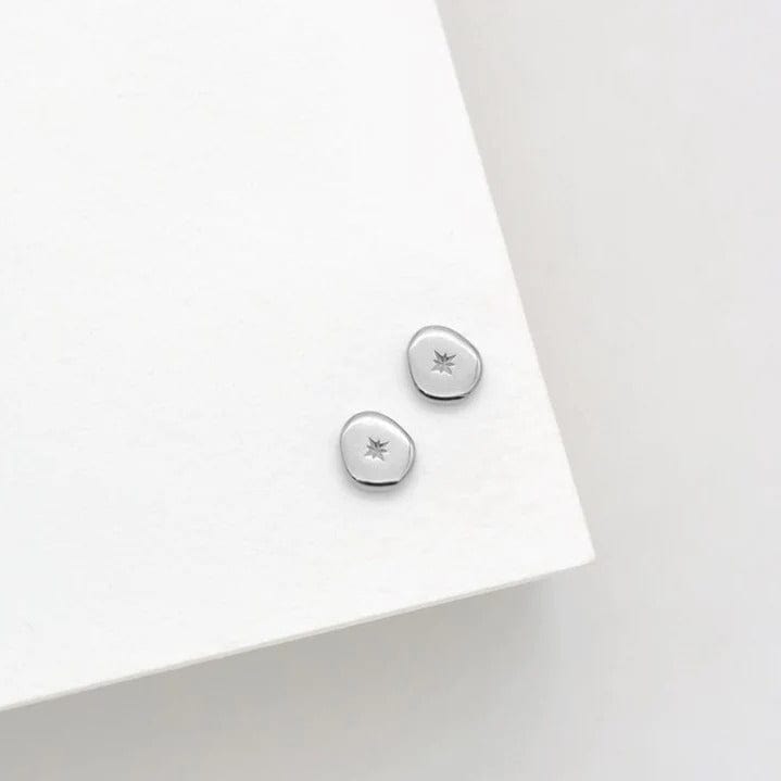 Vega Stud Earrings | Silver - Linda Tahija - Coco Blue