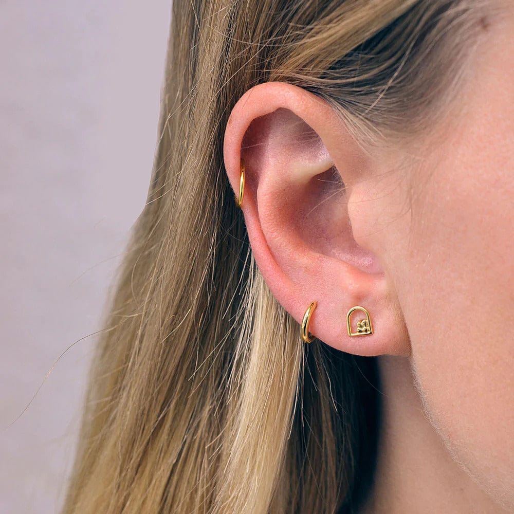 View Stud Earrings | Rose Gold - Linda Tahija - Coco Blue