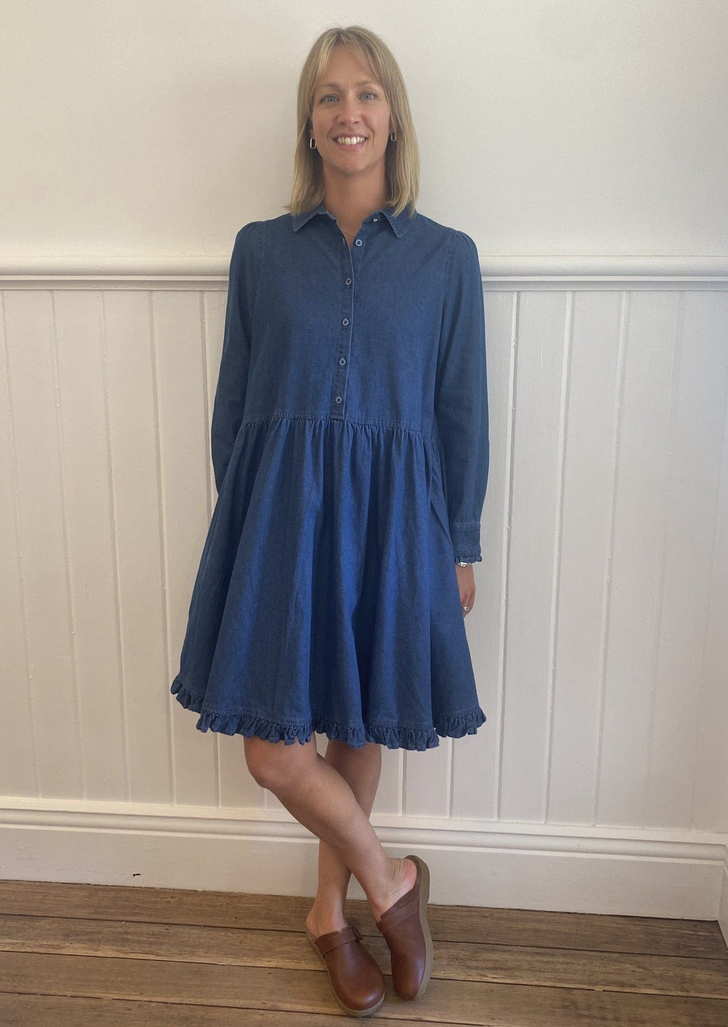 Willow Dress | Denim - Alessandra - Coco Blue