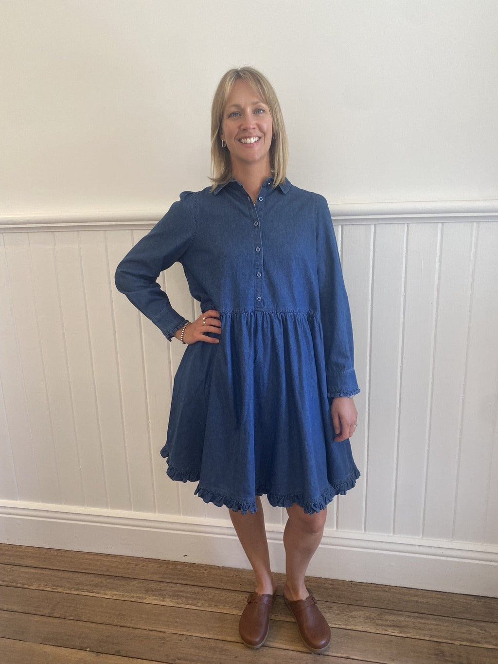 Willow Dress | Denim - Alessandra - Coco Blue