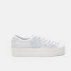 Zillah Sneaker | Powder Blue Marble - Dept. Of Finery - Coco Blue