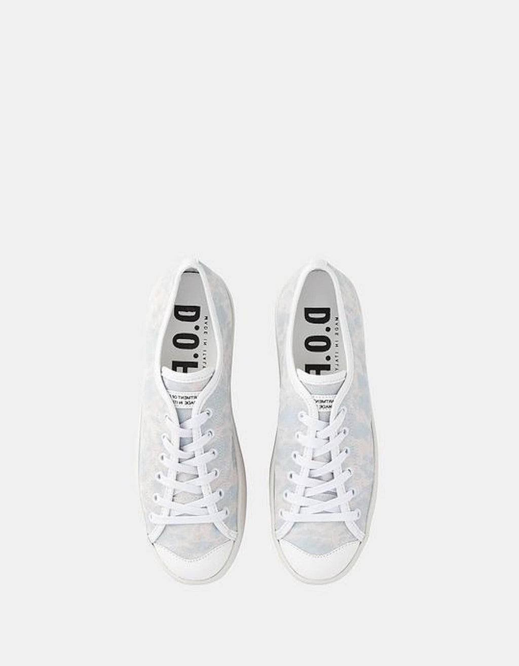 Zillah Sneaker | Powder Blue Marble - Dept. Of Finery - Coco Blue